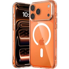1001 iPhone 17 Pro Max Için Origin Serisi Premium Kalite Magsafe ile Uyumlu Kılıf Crystal Clear Super