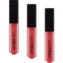 1001 Cosmetics Hydramoist Lipgloss Nemlendirici Dudak Parlatıcısı - 08 Party Mood - Kırmızı (3 Pake