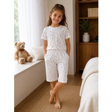 Pamuklu Rahat Ev Giyim Şortlu Pijama Takımı