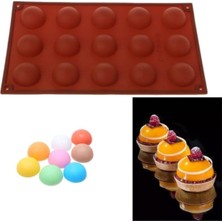1001 Silikon Muffin Kalıbı Kahverengi ECMELNM322