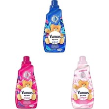 1001 Extra Çamaşır Yumuşatıcısı Lilyum 1440 ml ve Yumoş Extra Konsantre Çamaşır Orkide 1440 ml
