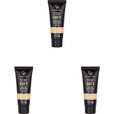 1001 Stay Soft Smooth Hydrating Foundation NO:202 - Nemlendirici Fondöten (3 Paketi)