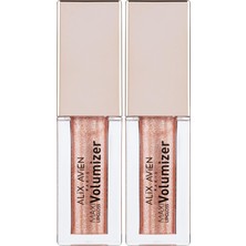 1001 Maxivolumizer Lipgloss 206 - Peachy Stardust - Kalıcı ve Nemlendirici Ruj - Dolgunlaştırıcı Et