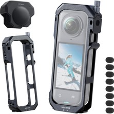 1001 Kamera Kafesi INSTA360 X5 ile Uyumlu, Alüminyum Koruyucu Çerçeve, Videorig Hızlı Kilit Aksiyon
