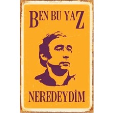 1001 Kuşe Kağıt Duvar Posteri Ben Bu Yaz Neredeydim Şener Şen Retro Vintage DRTR0010