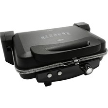 1001 OZ26TM03 Çıkarılabilir Plakalı Izgara ve Tost Makinesi 1800 Watt Siyah