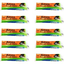 1001 Arma Standart Büyük Boy 50 Litre Çöp Torbası Poşeti / 65 x 80 cm - Mavi - 10 Adetlik 10 Rulo