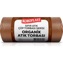 1001 Organik Atıklar Çöp Torbası 10'lu 80×110 Cm, Yırtlımaz&sızdırmaz, Geniş Kapasite, Çift Ka