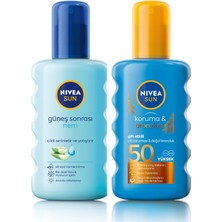1001 Sun SPF50 Koruma&bronzluk Güneş Spreyi Doğal Pro-Melanin Özleri ile Doğal Bronzluk, 200 ml ve N