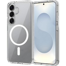 1001 Samsung Galaxy S25 Fe Uyumlu Kamera Korumalı Magsafe Wireless Şarj Özellikli Airbag Tasarımlı �
