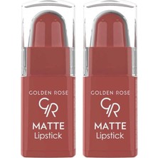 1001 Matte Lipstick (Mini) No:27 - Ruj 2li Paket