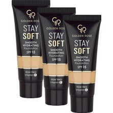 1001 Stay Soft Smooth Hydrating Foundation NO:206 - Nemlendirici Fondöten (3 Paketi)