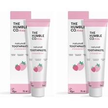 1001 Humble Toothpaste Kids Strawberry 75 ml Çocuklar Için Çilek Aromalı Doğal Diş Macunu 75 ml (Ta