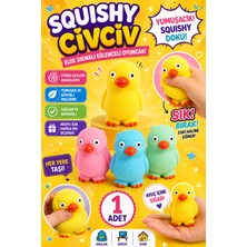 Eneci 1 Adet Yumuşacık Eğlenceli Sukuşi Sevimli Civciv Renkli Squıshy Oyuncak 9 cm