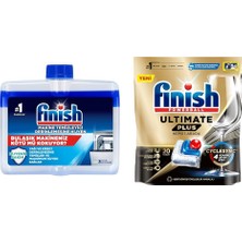 1001 Bulaşık Makinesi Temizleyicisi 250ML + Finish Ultimate Plus 20 Kapsül Bulaşık Makinesi Tableti