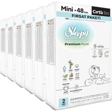 1001 Bio Natural Premium Plus Fırsat Paketi Bebek Bezi 2 Numara Mini 288 Adet