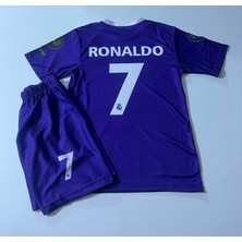 Candy Cup Real M.a.d.r.i.d 2018 Cristiano Ronaldo Mor Çocuk Forması 2 Li Setea