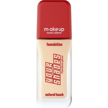 1001 Make Up Maruderm Pürüzsüz Görünüm Sağlayan Yarı Mat Bitişli Uzun Süre Kalıcı Fondöten 2