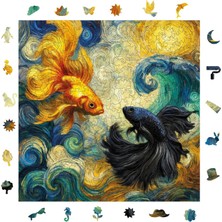 1001 Ahşap Puzzle Yetişkin - Dalgaların Ruhu - 353 Parça, 29 x 29 cm - Yapıştırıcı Folyo Dahil -