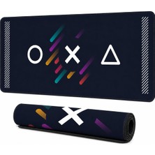 1001 Xxl Oyuncu Mouse Pad 90X40 cm 3mm Dikişli Kaymaz Taban Büyük Gaming Desk Mat Grıd Collection