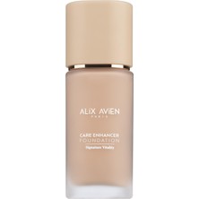 1001 Kırışıklık Karşıtı Nemlendirici SPF30 Parlak Bitişli Fondöten Care Enhancer 812 Soft Peach