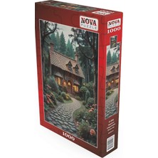 1001 1000 Parça Yetişkin Ağaçların Gölgesindeki Orman Evi Puzzle - 41206
