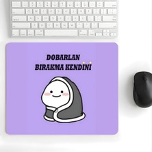1001 18X22 cm Desenli Baskılı Mouse Pad Kaymaz Kauçuk Taban Ofis ve Home Ofis Kullanımına Uygun Komi