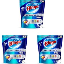 1001 Akıllı Kapsül Pro Bulaşık Makinesi Deterjanı Tableti 80'li 3lü Paket