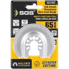 1001 Sgs Multi-Tools Derz Arası Temizleme, Kesici ve Raspalama Elmas Uç, 65MM, Model SGS1883