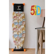 1001 5d Özel Kumaş Keçeli Ütü Masası Kılıfı Masaya Göre Ayarlanabilir Ipli Stoperli 55X140CM D