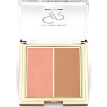 1001 Iconic Blush Duo No: 01 Rose & Nude - Ikili Mat ve Saten Allık
