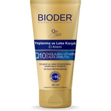 1001 Yaşlanma Karşıtı El Bakım Kremi 50 ml – Spf 15 Koruma, Alfa Arbutin, Koenzim Q10, Kolajen ve