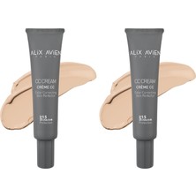 1001 cc Krem Renk Düzenleyici Nötr - cc Cream Neutral Spf 15 Uvb/uva - 40 ml (2 Paketi)