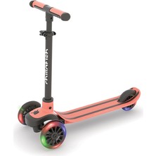 1001 Scotti Glow 3 Tekerlekli Eğilebilir Scooter, Twintip Kaymaz Güverte ve Entegre Frenli, Ayarlanabil