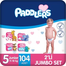 1001 Bebek Bezi 5 Numara Junior (11-18 Kg) 104 Adet – 2’li Jumbo Set