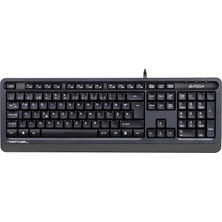 1001 A4 Tech FK10 F USB Türkçe Fn-Multimedya Siyah/gri Klavye