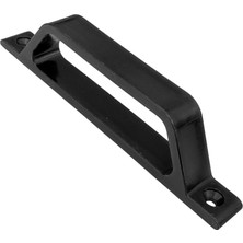 1001 Pvc ve Alüminyum Sineklik Tutamağı Siyah Plastik D Kol Kulp 12CM
