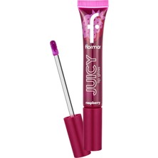 1001 Juicy Doğal Renk Veren Meyve Aromalı Nemlendirici Dudak Parlatıcısı 001 Raspberry