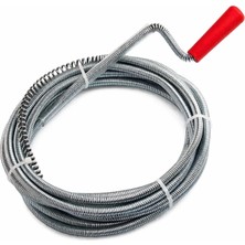 1001 3 Metre Profesyonel Lavabo Açma Sustası, Güçlü Çelik Spiral Gider Açıcı, Esnek ve Dayanıkl