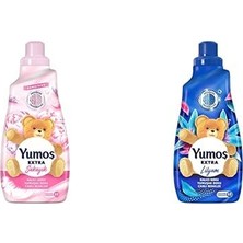 1001 Extra Konsantre Çamaşır Yumuşatıcısı Şakayık 1440 ml ve Yumoş Extra Çamaşır Yumuşatıc