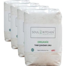 1001 Soul Kıtchen Organik Tam Çavdar Unu 500GR (4 Paketi)