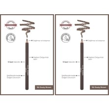 1001 Uzun Süre Kalıcı, Belirginleştirici Şekillendirici Kahve Kaş Kalemi - Brow Liner 152 Dusty Bro