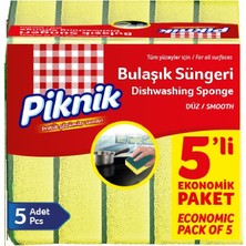 1001 Bulaşik Süngeri 5'li Düz