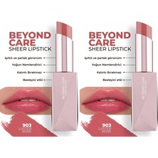 1001 Beyond Care Sheer Lipstick 903 - Luster Rose - Yoğun Nemlendirici Besleyici Etki - Parlak Ruj (2 Pa