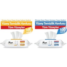 1001 Easy Clean Arap Sabunlu 200 Yaprak ve Çamaşır Sulu 200 Yaprak Yüzey Havlusu