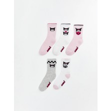 Lc Waikiki Yeni Sezon Kuromi Desenli Kız Çocuk Soket Çorap 5'li
