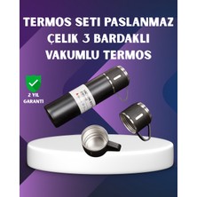 Astraltech Paslanmaz Termos ve Ikili Bardak Seti | 6-12 Saat Sıcak/soğuk Tutma