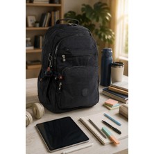 İmaks 571 Krinkıl / Klinkır Su Geçirmez Hafif Çok Gözlü Büyük Boy Okul, Seyahat, Spor, Laptop  Sırt Çantası 9-1B