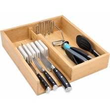 Yapı 3D Raf Içi Düzenleyici 🍴 Çekmece Içi Mutfak Organizeri 🔪 Bıçak ve Mutfak Gereçleri Düzenleme Aparatı