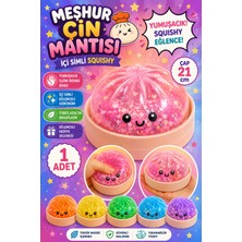Eneci 1 Adet Simli Çin Mantısı Squishy Oyuncak Yumuşacık Eğlenceli Sukuşi Sevimli Renkli Squıshy Oyuncak 21 cm Çap